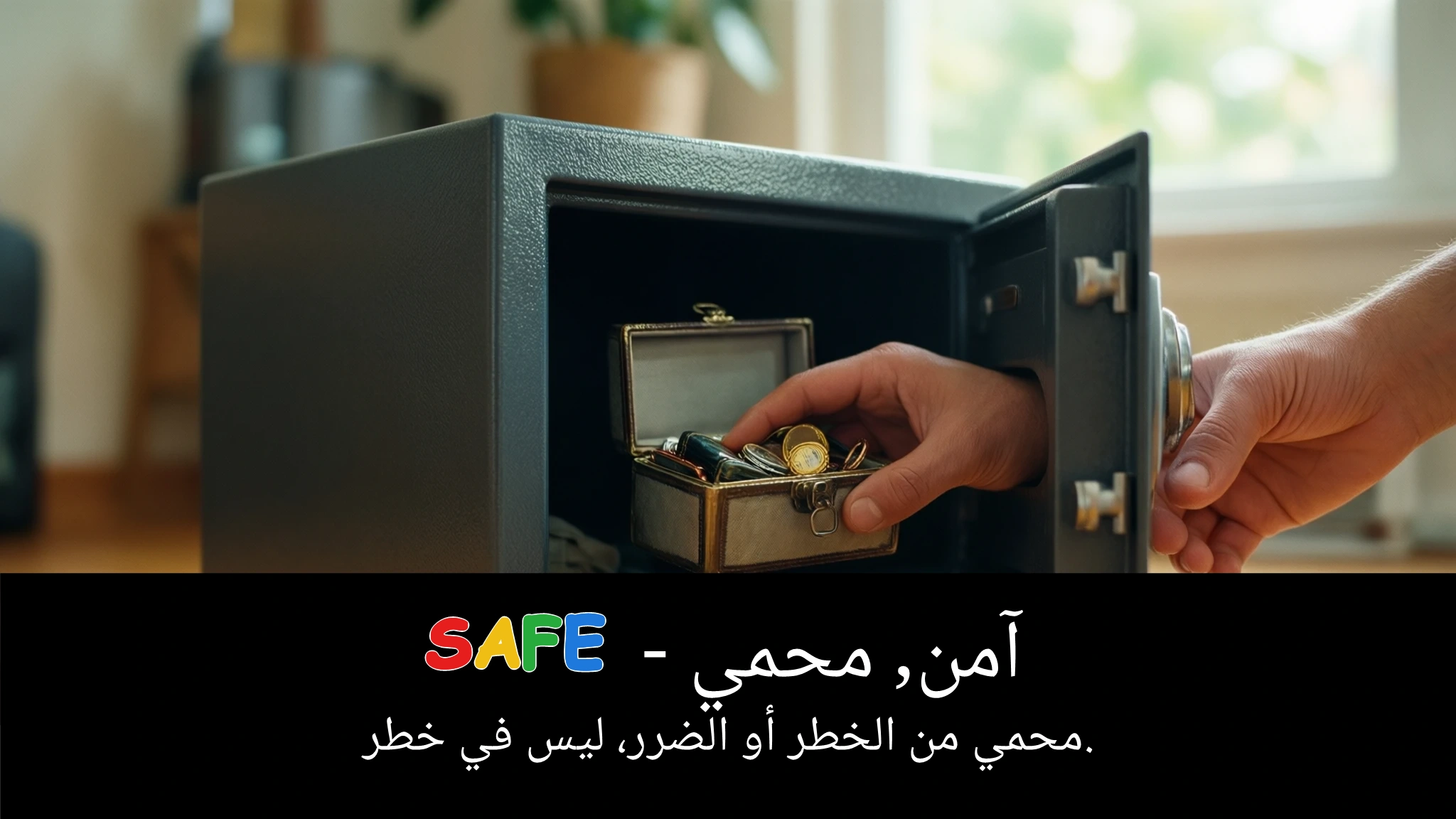 Arabic Illustration for safe